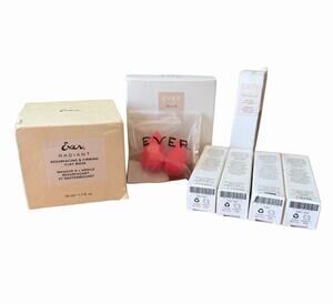 EVER Luxury Beauty Bundle NIP Clay Mask Blur Powder Lip Therapy Vitamin C